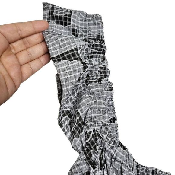 Crown & Ivy Tiered Ruffle Burnout Sleeveless Swing Mini Dress Size XL - Picture 4 of 11